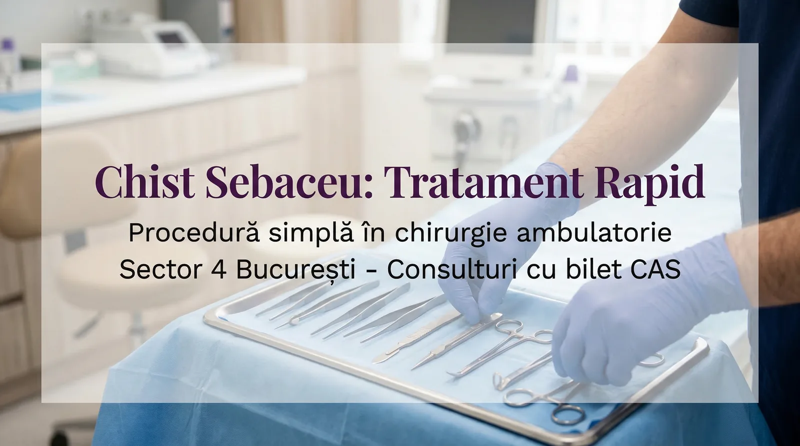 Abces cutanat – tratament și drenaj chirurgical în București Sector 4 (cu bilet de trimitere CAS)