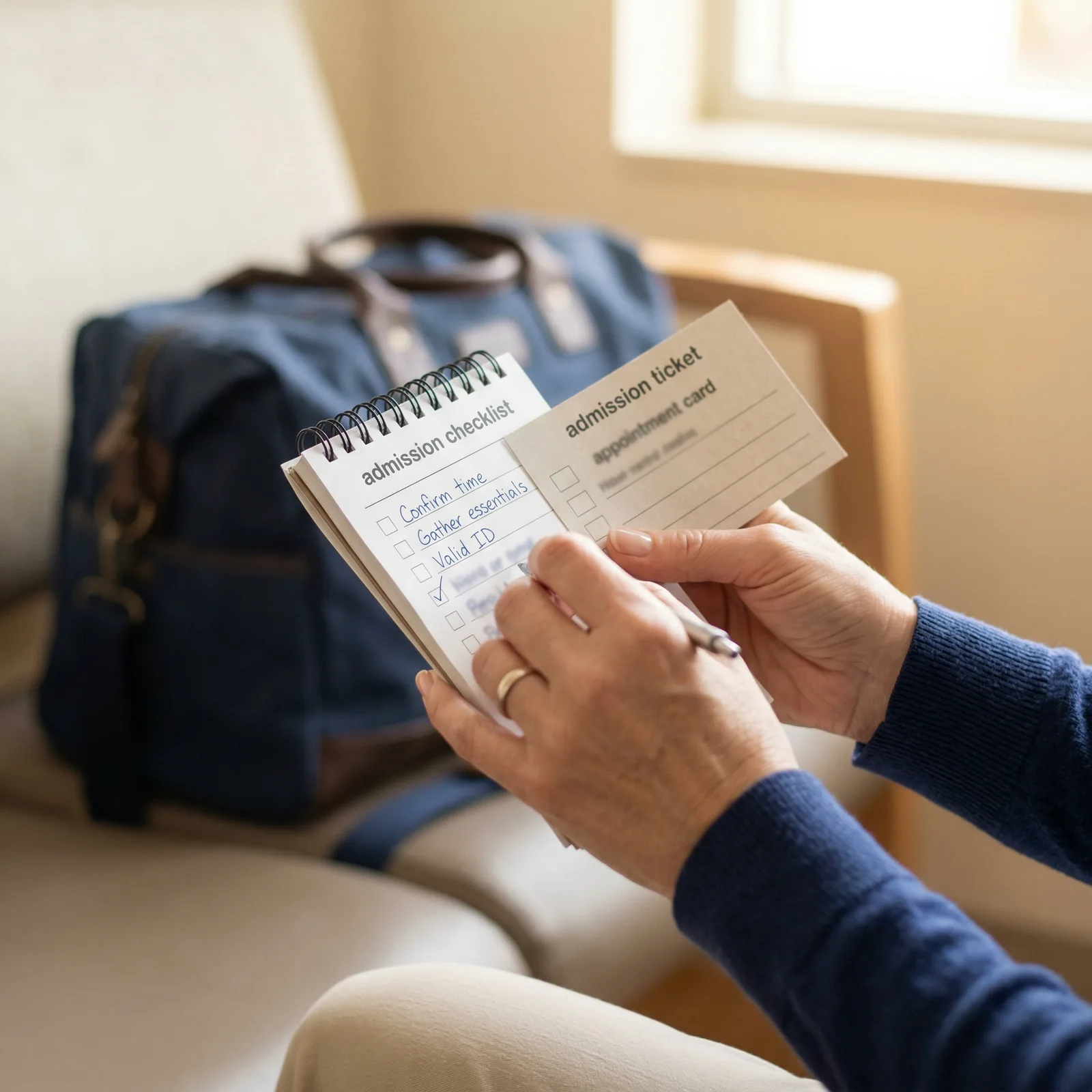 Am bilet de internare, cum trebuie să mă pregătesc și ce trebuie să am la mine?