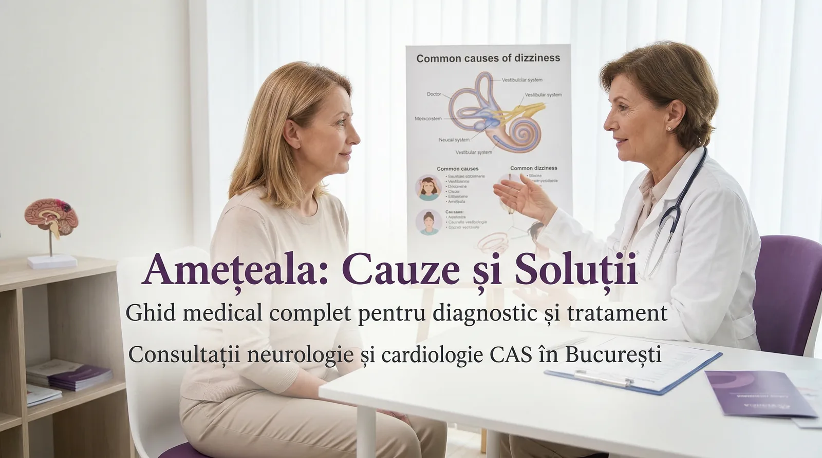 Amețeală – cauze frecvente, când trebuie să mergi la medic și cum poți face consultația cu bilet de trimitere (CAS)