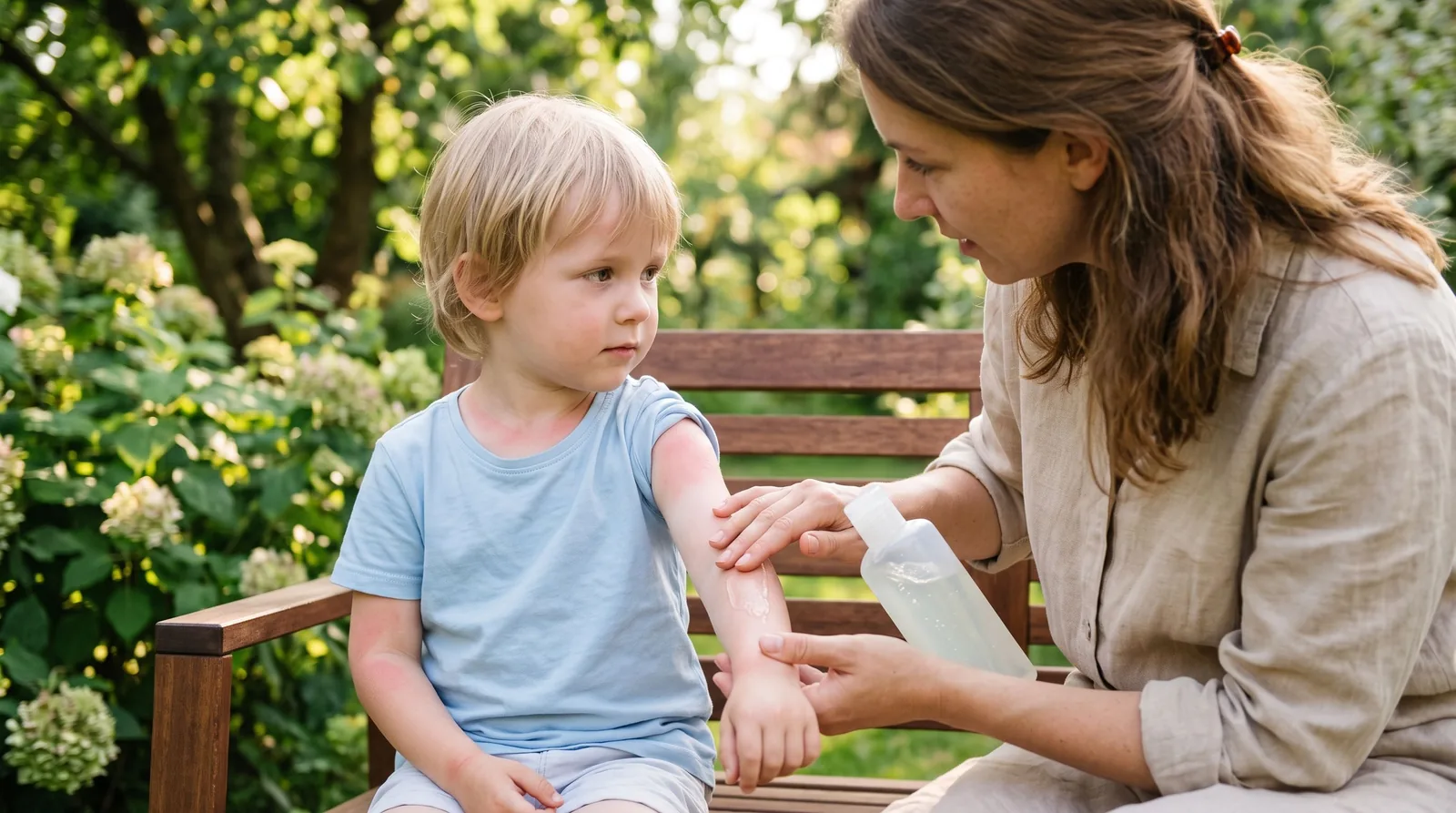 Arsuri solare la copii: ce faci acasă și când mergi la medic