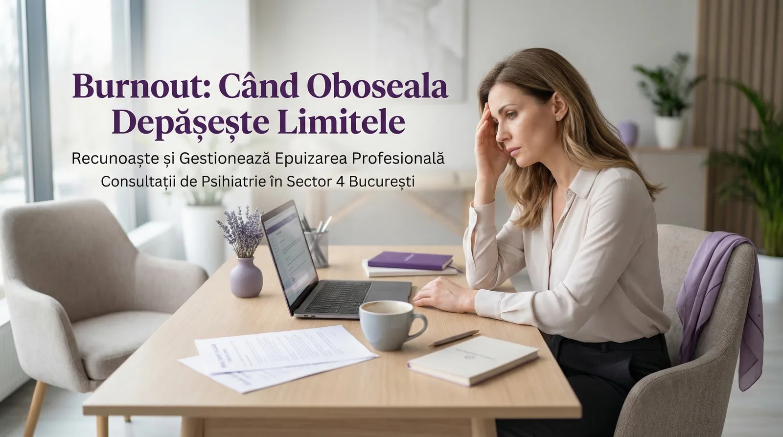 Burnout – simptome, cauze și când este necesar consultul la psihiatru