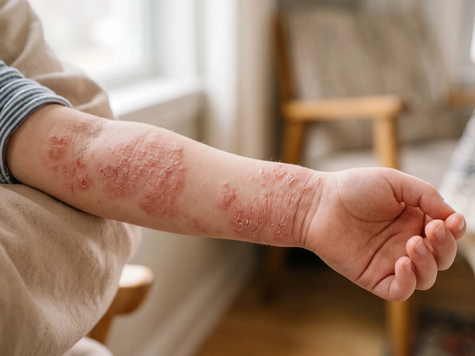 Dermatită atopică la copii: simptome și consult dermatologic