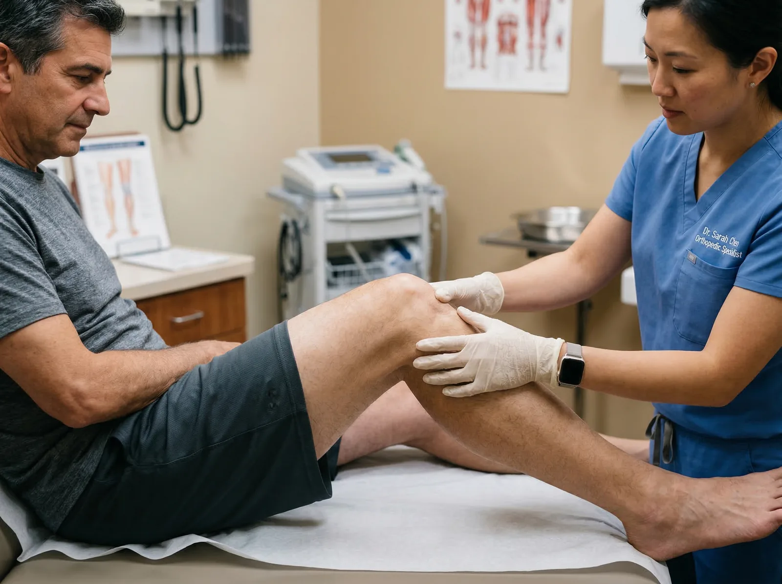 Durere de genunchi – cauze frecvente, când trebuie să mergi la ortoped și cum poți face consultația cu bilet de trimitere (CAS)