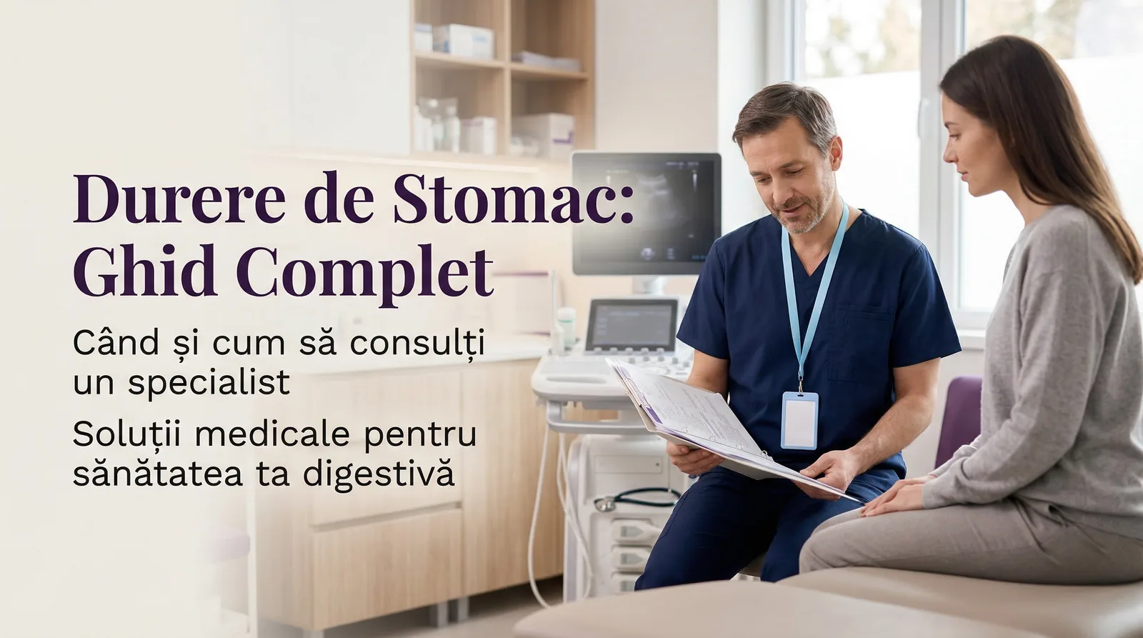Durere de stomac – cauze frecvente, când trebuie să mergi la medic și cum poți face consultația cu bilet de trimitere (CAS)