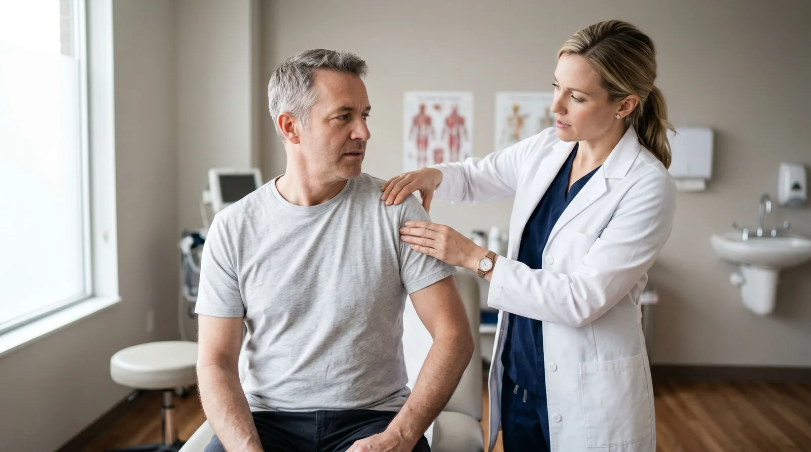 Durere de umăr: când mergi la ortoped, reumatolog sau recuperare medicală?