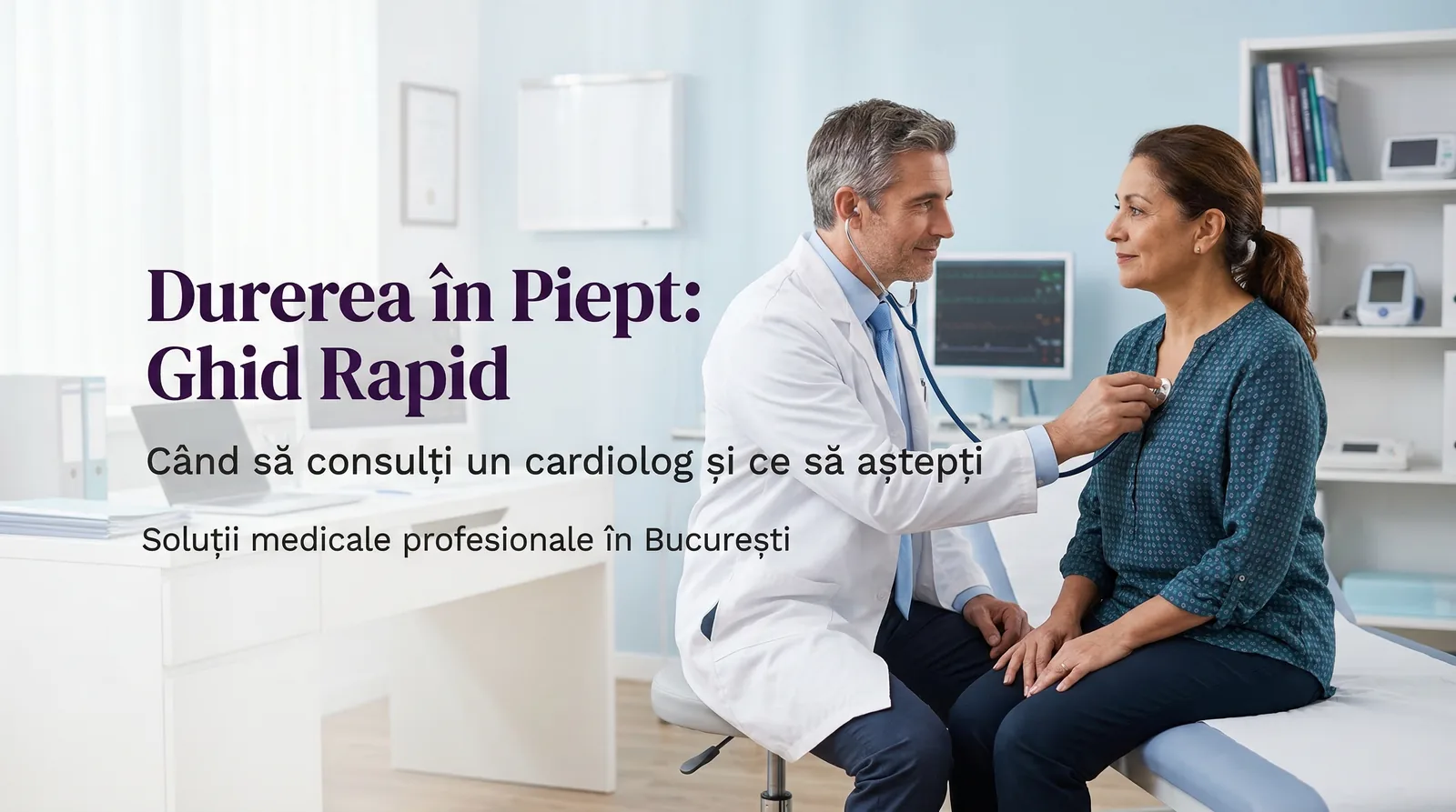 Durere în piept – cauze, când trebuie să mergi la cardiolog și cum poți face consultul cu bilet de trimitere (CAS)
