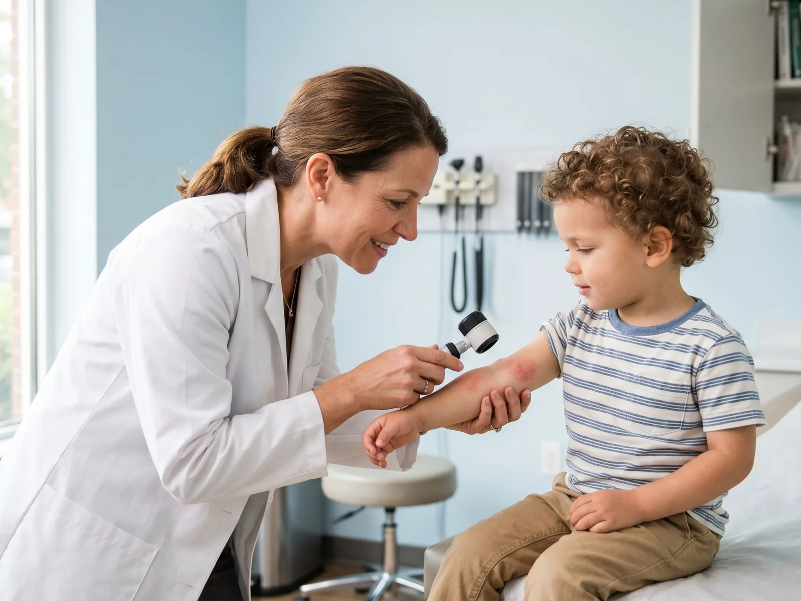 Erupții pe piele la copii: când mergi la medic