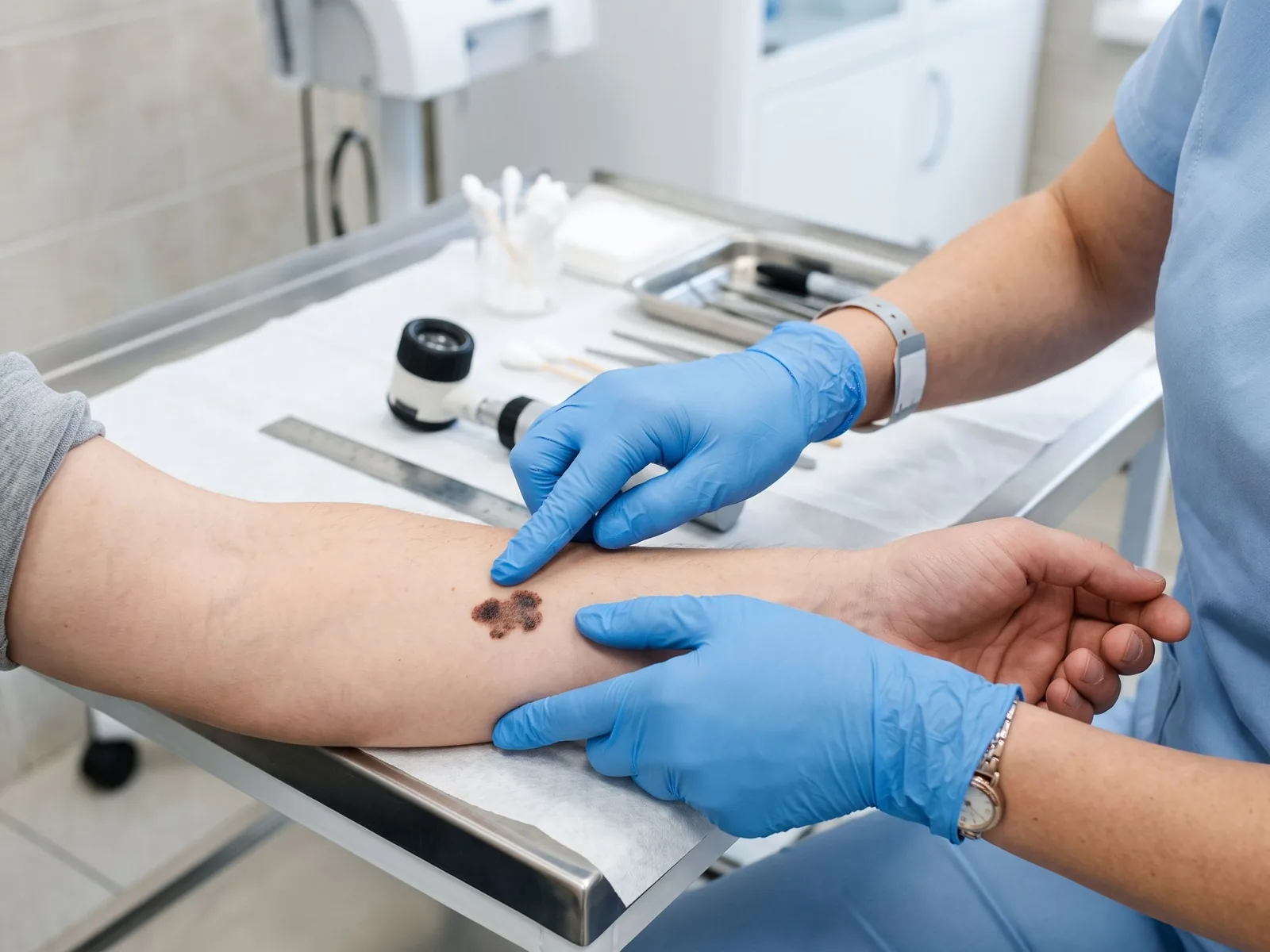 Leziune pe piele care sângerează sau nu se vindecă: când mergi la dermatolog