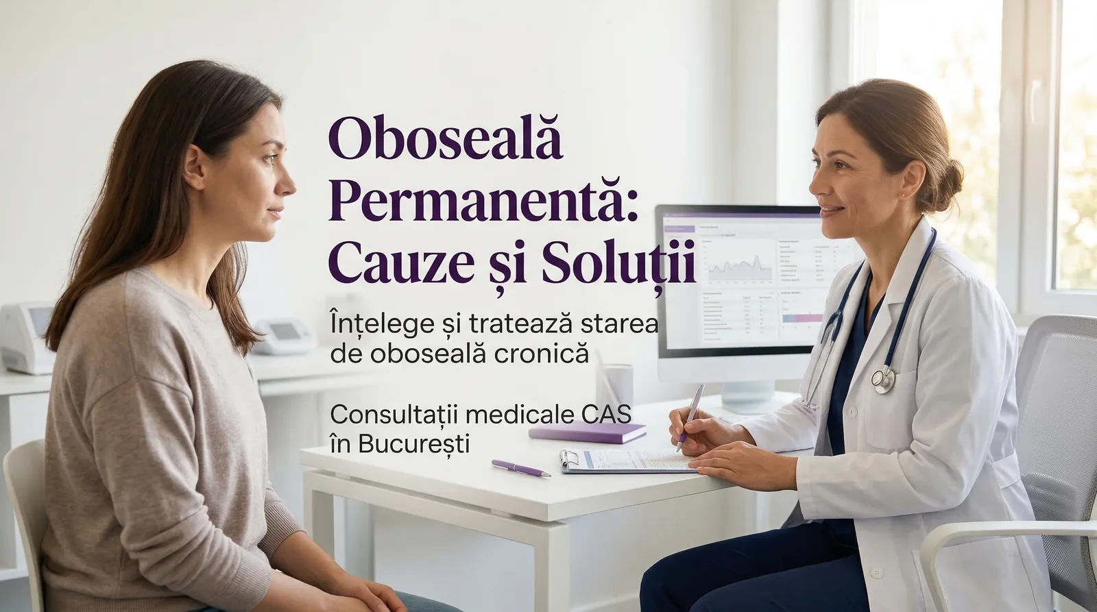 Oboseală permanentă – cauze frecvente, ce analize trebuie făcute și când trebuie să mergi la medic (consultație cu bilet de trimitere CAS)