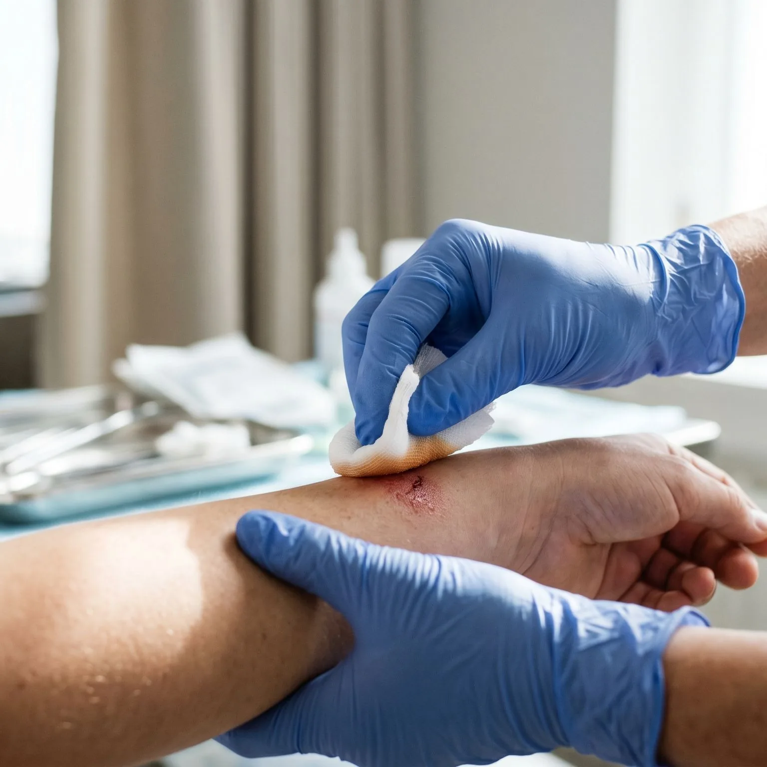 Plagă infectată: semne că rana nu se vindecă normal și când trebuie consultat chirurgul