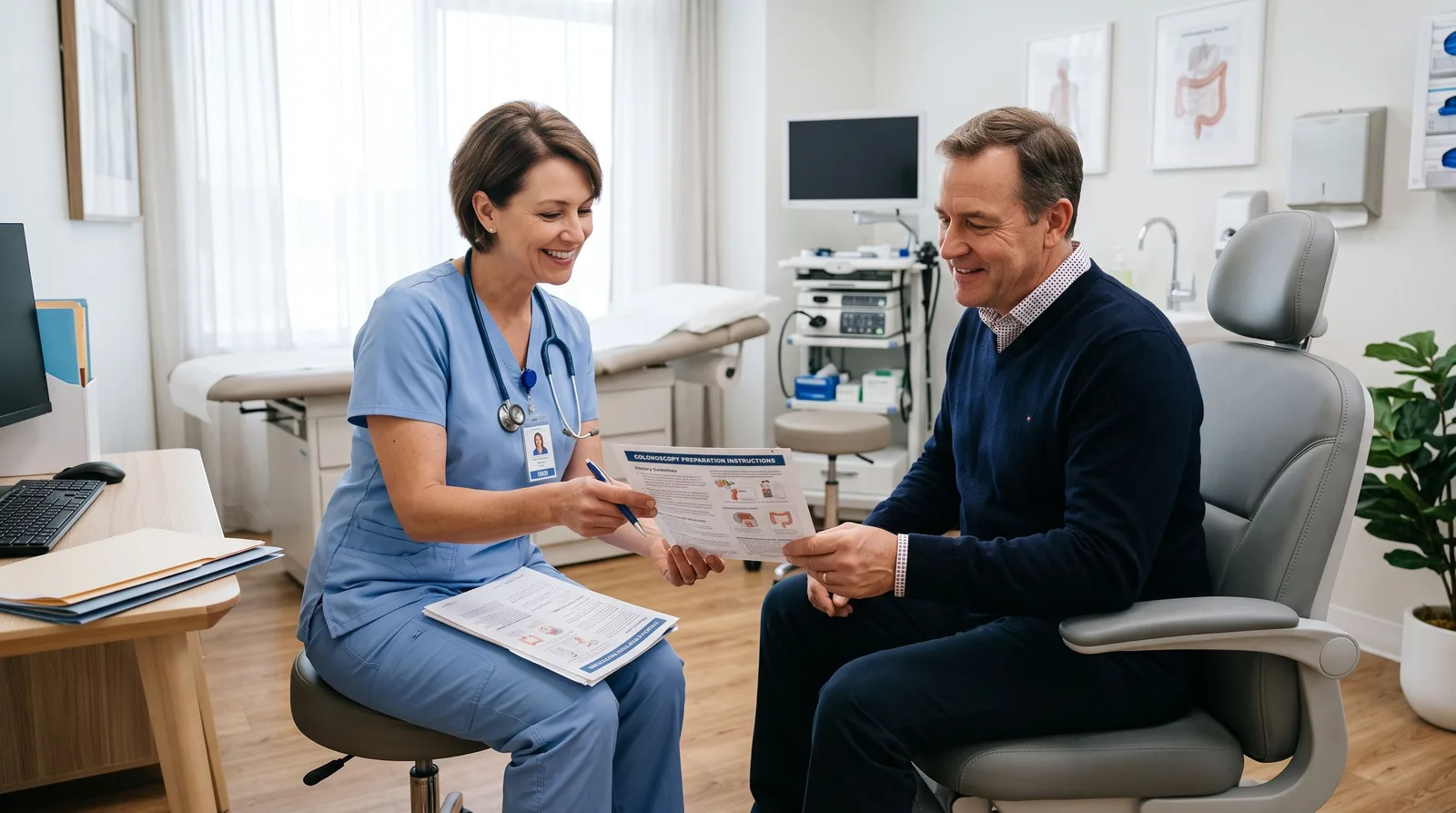 Pregătirea pentru colonoscopie: alimentație, soluție și medicamente